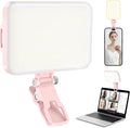 ALTSON 60 LED Portable Selfie Light Video Conference Lighting with Clip & Camera Tripod Adapter Rechargeable 2200mAh CRI 97+, 9 Light Modes for Phone iPhone Webcam Laptop Photo Makeup