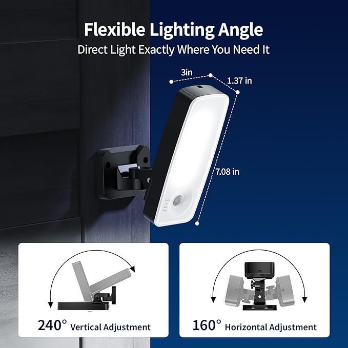 TANBABY 12000mAh Wireless Motion Sensor Outdoor Lights, Rechargeable Battery Operated Flood Lights with Remote, 3 Modes, 3CCT, Waterproof Outdoor Security Wall Lights for Outside, Garage, Porch -1PACK