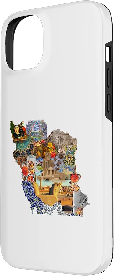 Map of Persian empire, Iran Map Case for iPhone 14 Plus