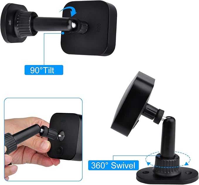 4 Pack Strong Adhesive Wall Mount for Blink Outdoor 2K+ Outdoor 4 (4th Gen) & (3rd Gen), No Drilling or Screw Secured Fixed,360 Degree Adjustable Wall Mount Bracket for Blink XT/XT2 Camera
