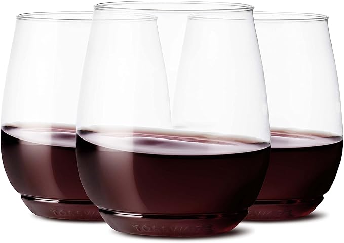 TOSSWARE POP 14oz Vino SET OF 252, Premium Quality, Recyclable, Unbreakable & Crystal Clear Plastic Wine Glasses