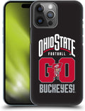 Head Case Designs Officially Licensed Ohio State University Go Buckeyes Football Graphics Hard Back Case Compatible with Apple iPhone 14 Pro Max