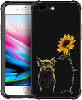 Case for iPhone 7 Plus/8 Plus, Soft Silicone Hard Acrylic Protection, Sunshine Pattern, Yellow
