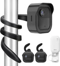 Gresur 2-Pack Flexible Twist Mount for Blink Outdoor 4 / 3rd Gen/Outdoor 2K+ Camera, with Weatherproof Protective Housing and Blink Sync Module Outlet Wall Mount (Black, 2Pack)
