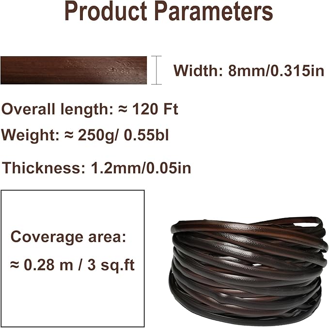 120Ft Wicker Repair Rattan Repair Kit, Supplies for Patio Chair Garden Outdoor Furniture, Synthetic Plastic Wicker Poly Rattan Waterproof Basket DIY 0.5 Pounds