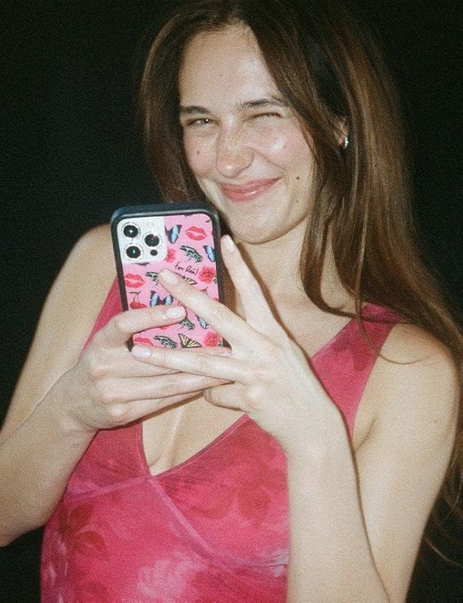 Wildflower Cases - Compatible with iPhone 13 Pro | Protective Black Bumper, 6.5ft Drop Test Certified, Women Owned Small Business | Red, Frogs, Collab | Collab - Realisation Par x Devon Lee Carlson