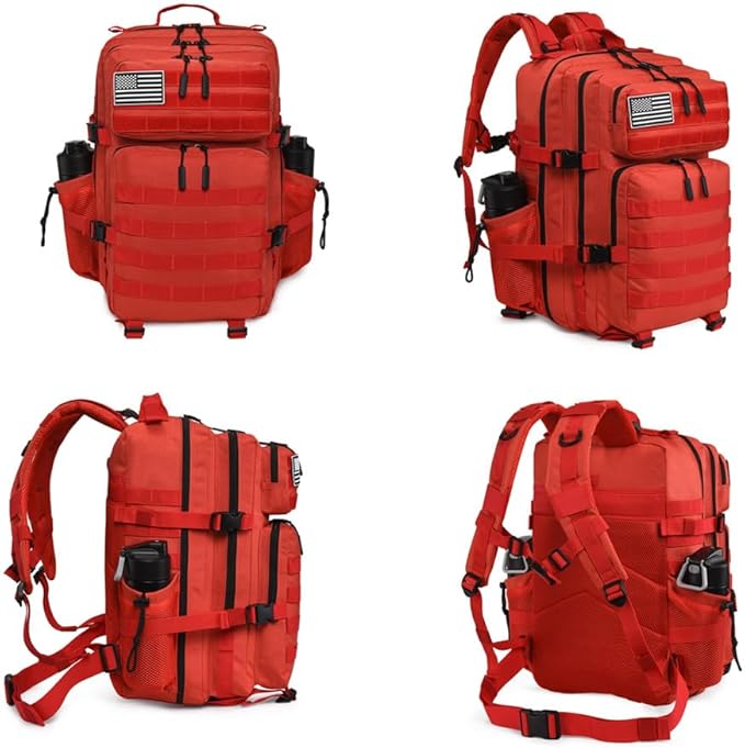 45L Tactical Backpack for Men Women, Military Assault Pack with MOLLE, Large 3 Day Bug Out Bag for Hiking Camping