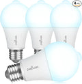 Sengled Motion Sensor Light Bulbs, A19 LED Dusk to Dawn Bulbs 5000K Daylight, Motion Activated Indoor Outdoor Light Bulbs 8.8W (60W Equivalent) 800 Lumens for Porch, Garage, Hallway, 4 Pack