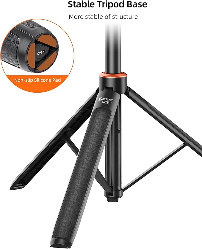 53.5" Osmo Action 6 Selfie Stick Tripod for DJI Osmo Nano/Action 6, Xtra Atto, 2-in-1 Extendable Handle w Magnetic Quick-Release Adapter, Extension Rod/Travel Stand/Accessory for Video Recording