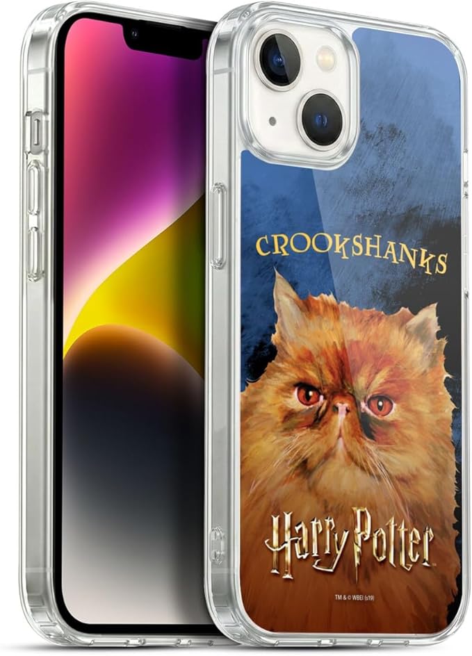 Head Case Designs Officially Licensed Harry Potter Crookshanks Prisoner of Azkaban II Gel Case [Military Grade Protection] Compatible with Apple iPhone 14 Plus and Compatible with MagSafe
