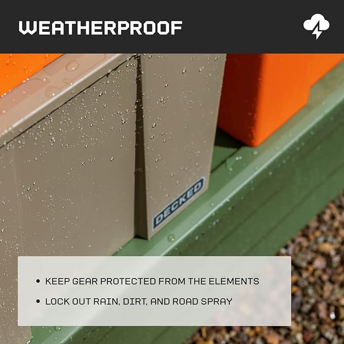 DECKED Payloader 133 L (1-Pack) - 200 lb Load Rated, Heavy-Duty Stackable Garage Storage Bins - Blaze Orange