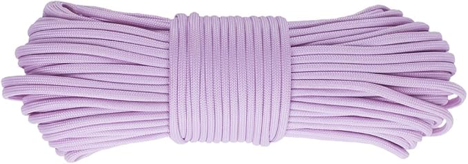 Glow in The Dark Zesty 550lb Paracord – 21 Strand Luminous Parachute Cord for Nighttime Outdoor Utility – 8 Colors and Length Options of 25', 50’, 100’, and 1,000’