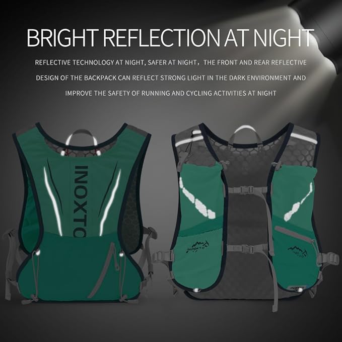IX INOXTO Running Hydration Vest for Men Women Water Backpack for Running 3L Running Hydration Pack for Trail Running Marathon Race Hiking