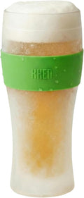 Frozen Pint Beer Glasses - Freezable Mugs Freeze Chiller, Birthday Gifts Him, Men, Dad, Guys, Cooling Cups 12oz Unbreakable Tritan Acrylic, Double Walled Insulated Glass Gift, Iced Coffee Tumbler