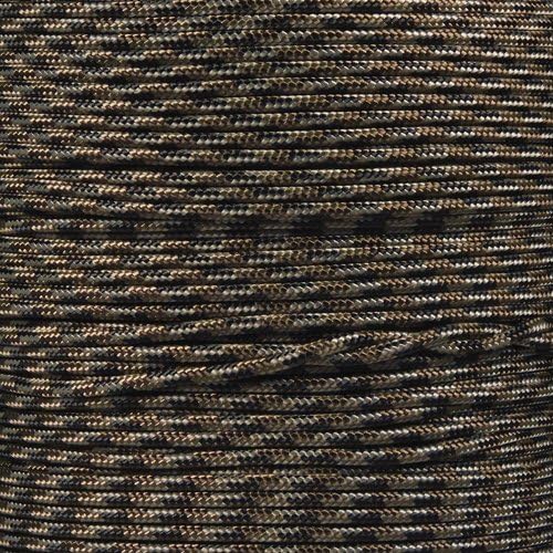 Paracord Planet 325 Paracord – 3 mm Type II Nylon Parachute Cord with 3 Inner Strands (Brown Camo, 25 ft)