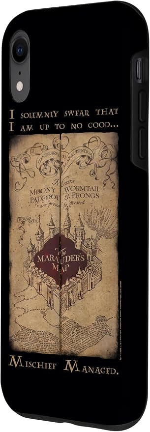 iPhone XR Harry Potter Marauder's Map Words Case