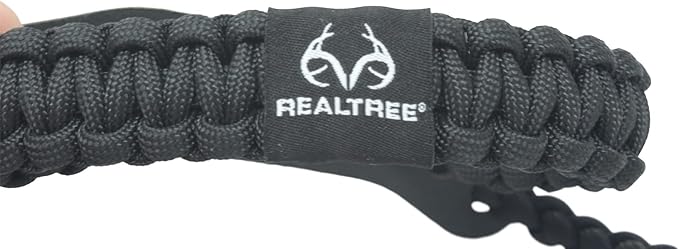 Realtree® Paracord Archery Bow Wrist Sling - 100% Full Grain Leather 550 Paracord
