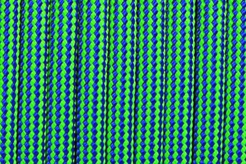 BORED? PARACORD! 550 lb Paracord – Ideal for Crafting, DIY Projects, Camping, Military & Active Outdoors – 300+ Colors – Tactical Parachute Cord Type III – Strong - Electro Shock 50 Feet