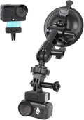 for Osmo Action 6 Osmo Nano Camera Suction Cup Mount,Quick Release Magnetic Mount 360 Rotation Suction Cup Holder Windshield Dash Holder with for DJI osmo Action 6 for GoPro Osmo Nano Accessories