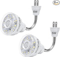 Plug in Motion Sensor Night Light Indoor, PIR Infrared Motion-Activated LED Night Light for AC Outlet,Dusk to Dawn Sensor Smartlight,360° Directional Rotating for Garage Stairway, 5W White, 2 PCS