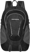 30L Large capacity Lightweight Packable Foldable Backpack，women and men Hiking backpack，Outdoors Travel Backpack (Black)