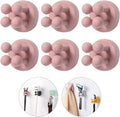 iBetterLife 6Pcs Toothbrush Holders Wall Mounted - Self-Adhesive to Mirror for Clipping & Hanging Shower Razor Towel Plug Cable Key, Utility Hooks for Home Bathroom Kitchen Office Dorm Room Essentials