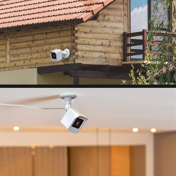 PEF Mount for All-New Wyze Cam V4 and V3, Weatherproof Protective Cover and 360 Degree Adjustable Wall Mount Solid Housing for Wyze V4 and V3 Outdoor Indoor Smart Home Camera System (White, 1 Pack)