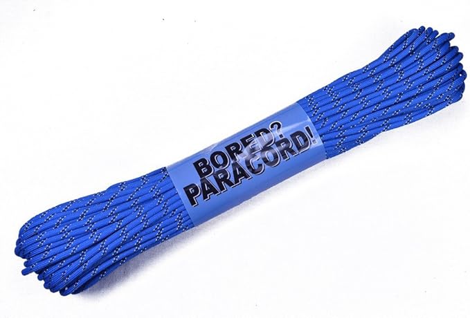 BORED? PARACORD! 550 lb Paracord – Ideal for Crafting, DIY Projects, Camping, Military & Active Outdoors – 300+ Colors – Tactical Parachute Cord Type III – Strong - Stargate 50 Feet