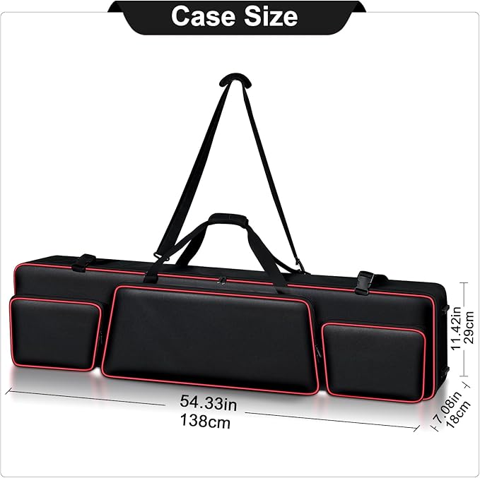 [Bag Only] Piano keyboard Case Compatible with Yamaha P71/P45P/143B 88 Key Weighted Slim Digital Pianos, Travel Carrying Holder for Electric Mechanical Keyboard Stand Performing Outdoors Home Practice