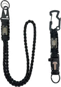 DDOUT Heavy Duty Paracord Lanyard 550 Paracord Braided Keychain for ID Badges, Camera, Whistle, Traveling, Outdoor Activities