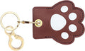 Leather Keychain Holder Case Compatible with AirTag,Cute air tag Cover with Keychain Ring,GPS Tracker Case for Keys