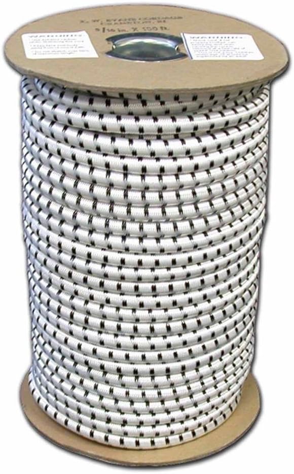 T.W Evans Cordage SC-516-100 5/16-Inch by 100-Feet Elastic Bungee Shock Cord