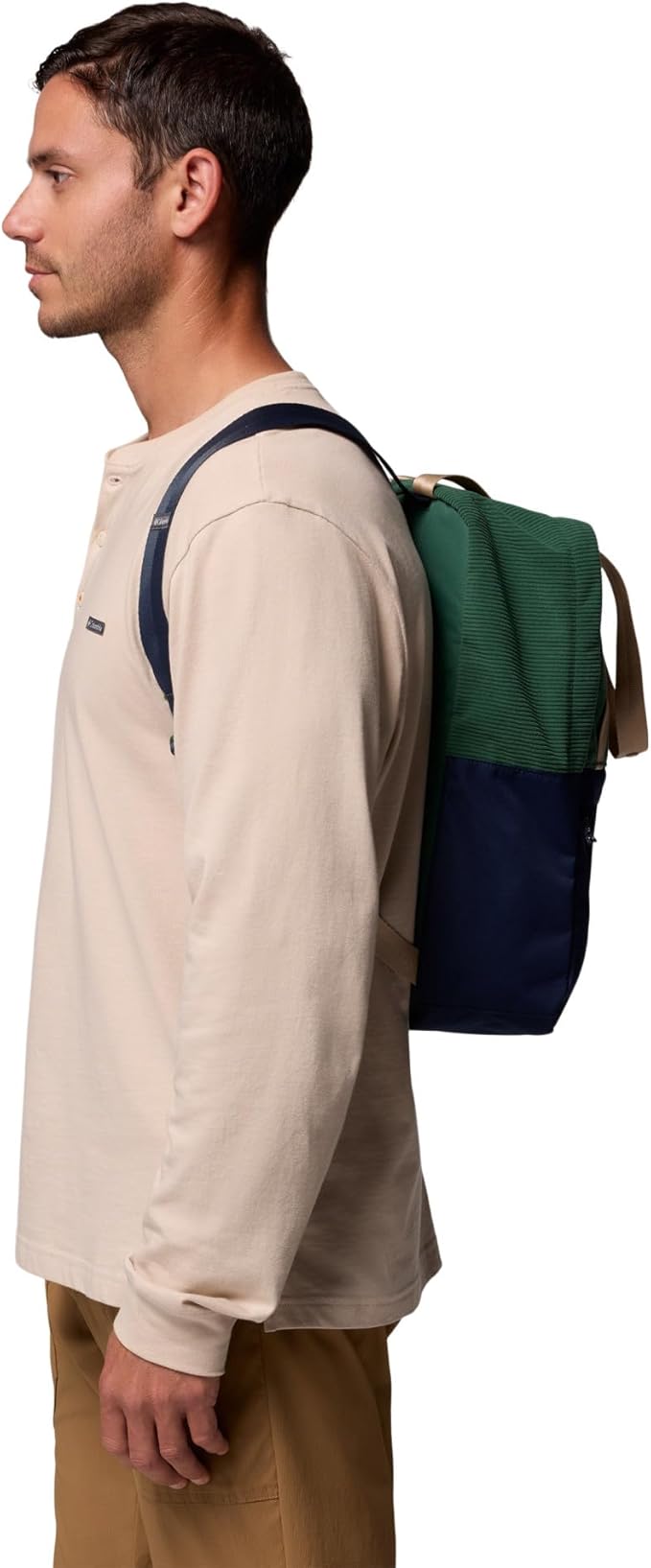 Columbia Unisex Trail Traveler 18L Backpack, Rain Forest/Collegiate Navy, One Size