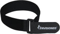 Envisioned Reusable Cinch Straps 3" x 20" - 6 Pack, Multipurpose Strong Gripping, Quality Hook and Loop Securing Straps (Black)