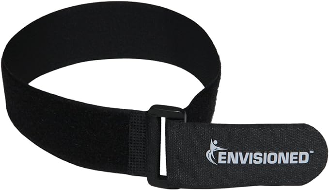 Reusable Cinch Straps 3" x 40" - 4 Pack, Multipurpose Strong Gripping, Quality Hook and Loop Securing Straps (Black)