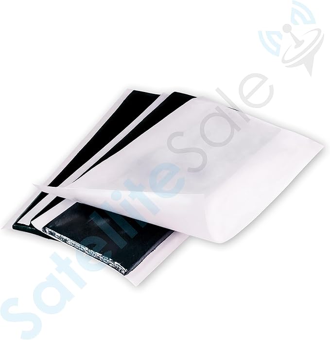 SatelliteSale Universal Roof Patch Kit 6X Zinc Plated Lag Bolts and 3X Mastic Pitch Pads