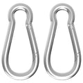 Carabiner, Heavy Duty Galvanized Steel Spring Snap Hook Carabiner Clips with 1350LBS Holding Capacity, Ideal for Outdoor, Hammock, Swing and Travel (M14 5.5Inch, 2PCS)