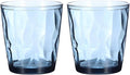 uxcell 10oz Acrylic Drinking Glasses, 2Pcs Plastic Reusable Tumblers Drinkware Unbreakable Water Glasses Cups Stackable & Dishwasher Safe for Home Outdoors Restaurant, Grey Blue