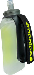 Amphipod Soft-Tech Minimalist Handheld Soft Flask, Collapsible Runners' Water Bottle with Hand Strap for Running, Marathons, & Sports Training