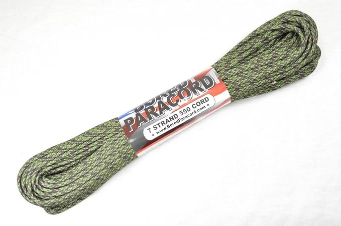 BORED? PARACORD! 550 lb Paracord – Ideal for Crafting, DIY Projects, Camping, Military & Active Outdoors – 300+ Colors – Tactical Parachute Cord Type III – Strong - Canadian Digital 50 Feet