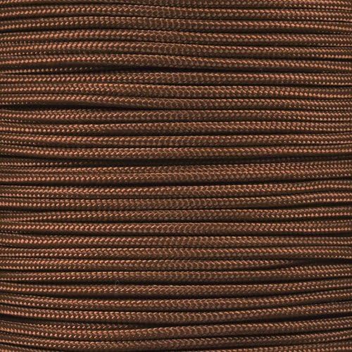 Paracord Planet 325 Paracord – 3 mm Type II Nylon Parachute Cord with 3 Inner Strands (Chocolate Brown, 10 ft)