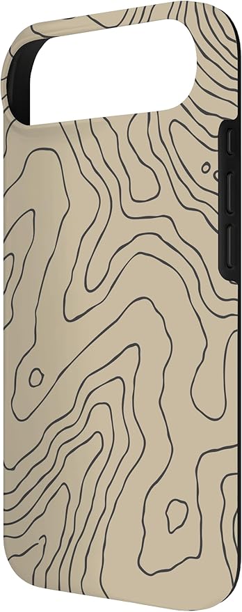 Coyote Country Guide Lines Topographical Contour Map Case for iPhone Air