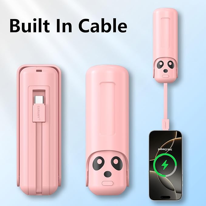 Portable Handheld Personal Fan, 4 IN 1 USB-C Rechargeable Mini Eyelash Fans with 4500mAh Battery [26H Runtime], Flashlight, Lanyard for Disney World,Travel，Summer，Concerts, Pink
