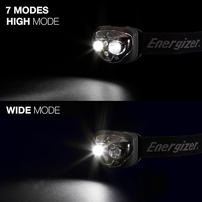 Energizer PRO-360 LED Headlamp, IPX4 Water Resistant Headlamps, High-Performance Head Light for Outdoors, Camping, Running, Storm, Survival LED Light for Emergencies (Batteries Included)