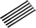 MECCANIXITY 5Pcs Reusable Battery Tie Down Straps,0.8x20" Black Nylon Multipurpose Battery Hold Down Adjustable Cinch Strap Hook Loop Fastening Tie for Quadcopters FPV RC Drone Boat Car