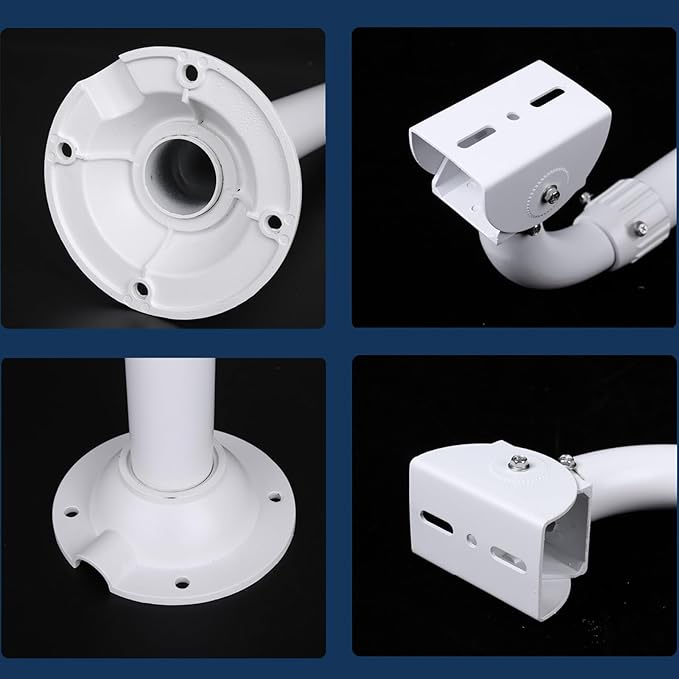 WiTi CCTV Security Camera Mount Bracket, 40CM-60CM Adjustable Wall and Ceiling Mount Bracket for CCTV IP Camera,Metal Pole Mount