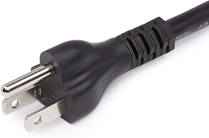 Amazon Basics Extension Cord, 15 Ft, 3-Prong Outlet Extender, Indoor, 13 Amps, 125V, Black
