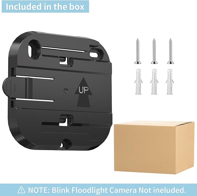 Wall Bracket for Blink Outdoor 4 Floodlight Camera/Blink Out Door 3 Floodlight Cam,Perfectly Replacing The Original Wall Plate, Fearless of Wind and Rain, Suitable for Outdoor Use