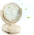 Momcozy Portable Stroller Fan with Clip | 4-Speed Mini-Fan for Carrier | Personal Fans Ultra Light 0.26lb | Gaps ≤4.5mm | Handheld Cooling | Rechargeable Rotate for Diaper Backpack/Table/Chair