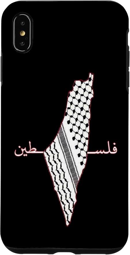 Keffiyeh Palestine Map Arabic Scarf Shemagh Palestinian Flag Case for iPhone XS Max